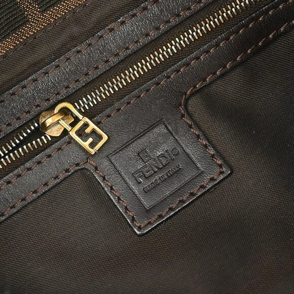 Fendi Brown Canvas Zucca Baguette Handbag 2308-26424-009 145620 - Picture 8 of 10
